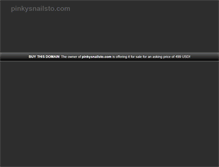 Tablet Screenshot of pinkysnailsto.com